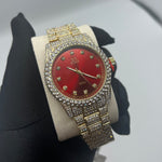 Reloj Ice star Gold and red