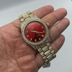Reloj Ice star Gold and red