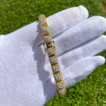 Square swaroski diamond bracelet