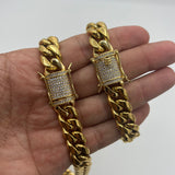 Cuban Link Set 14mm” D lock